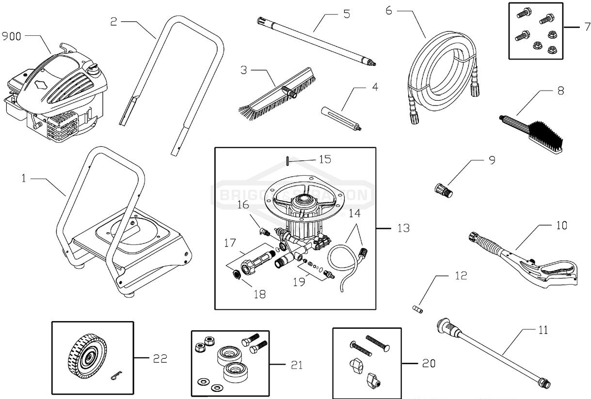 Speed Clean 2,200 psi pressure washer model 020239 Parts